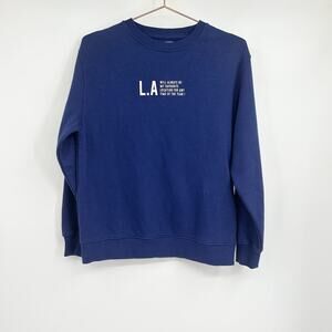 Zara Blue LA Boys Crewneck Sweatshirt Size 13-14